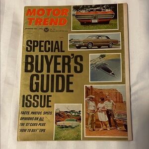 Motor Trend Special Buyer's Guide Issue November 1966